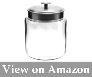 glass food storage container for flour